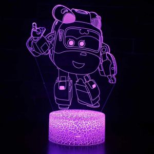 הגעת? מצאת! מטוסי העל מנורת לילה דייזי 3D מחליפה צבעים