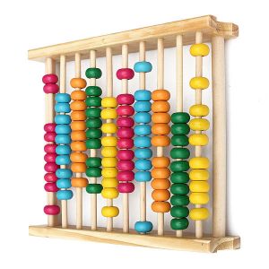 הגעת? מצאת! צעצועי פנאי Baby Kids Wooden Abacus Toys Computing Calculator Math Learning Tool