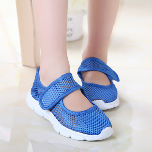 הגעת? מצאת! ביגוד לתינוקות Girls Mesh Breathable Pure Color Hook Loop Casual Kids Shoes