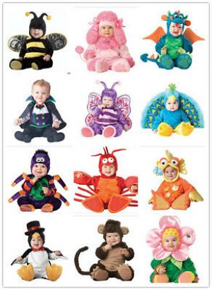 הגעת? מצאת! תחפושות לתינוק  Cosplay Newborn dress Jumpsuit Toddler Costume Infant Plush Party gift