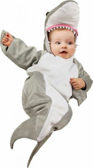 הגעת? מצאת! תחפושות לתינוק  Morris Costumes Kids Unisex Shark Bunting Complete Outfit 0-6 Months. UR26037