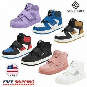    DREAM PAIRS Kids Boys Girls High Top Sneaker Youth Fashion Basketball Shoes
