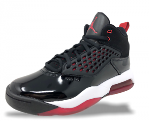    Air Jordan Maxin 200 (GS) Kids Basketball Shoes Black/Gym Red CD6123 001 (NEW)
