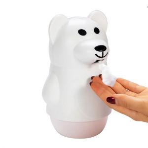 הגעת? מצאת! באמבטיה דיספנסר סבון אוטומטי לילדים ללא מגע בצורת דובי